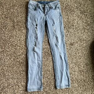 Denim jeans, with gems